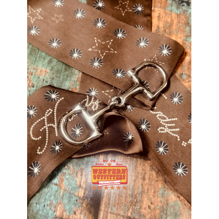 Silver Snaffel Bit Scarf Charm