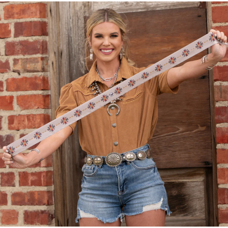 Fringe Scarves Twilly Cross Me-Tan