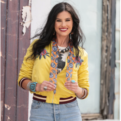 Fringe Scarves Twilly Turqs and Conchos-Orange