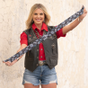 Fringe Scarves Twilly Turqs and Conchos-Black