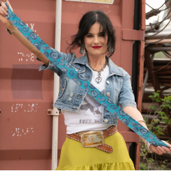 Fringe Scarves Twilly Turqs...