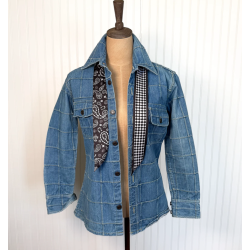 Fringe Scarves Twilly Luck be a Paisley-Black