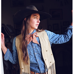 Fringe Scarves Twilly Luck be a Paisley-Saddle