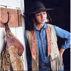 Fringe Scarves Twilly Luck be a Paisley-Saddle