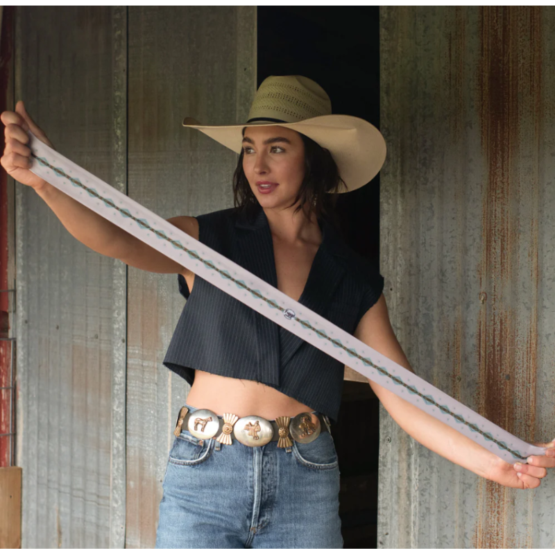 Fringe Scarves Twilly Hold Your Horses- Off White