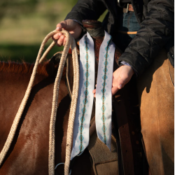 Fringe Scarves Twilly Hold Your Horses- Off White