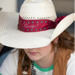 Fringe Scarves Twilly Howdy-Red