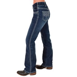 Cowgirl Tuff Pull-On BootStitch Boot Cut Jeans