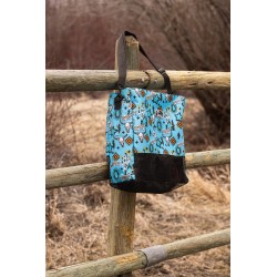 Turquoise Howdy Everything Equine Tote Bag