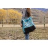 Turquoise Howdy Everything Equine Tote Bag