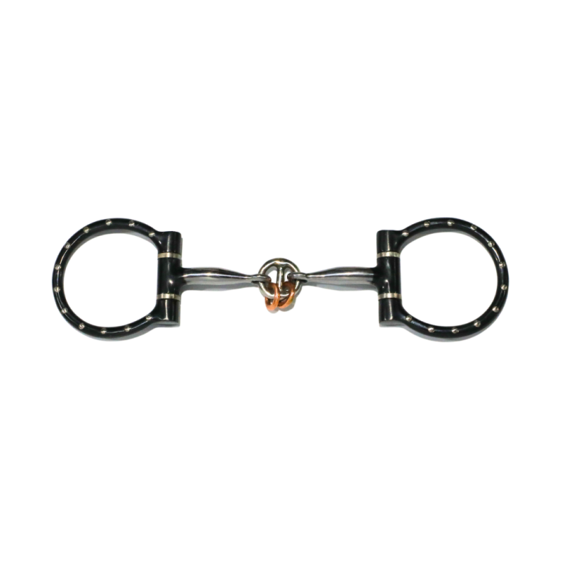 Cowboy Tack D-ring life saver snaffle with dots