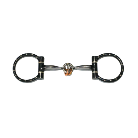 Cowboy Tack D-ring life saver snaffle with dots