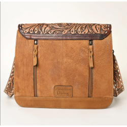 American Darling Cowhide and tooled leather bag