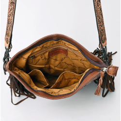 American Darling Tooled Fringe Purse