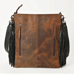 American Darling Distressed Leather Boot Stitch Bag