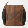 American Darling Distressed Leather Boot Stitch Bag
