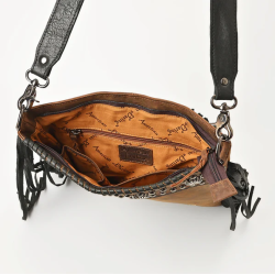 American Darling Distressed Leather Boot Stitch Bag