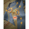 Gold Snaffel Bit Scarf Charm