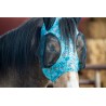 Schulz Equine Lycra Fly Mask - Turquoise Howdy