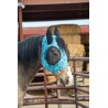 Schulz Equine Lycra Fly Mask - Turquoise Howdy