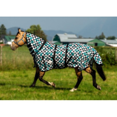 Schulz Equine Fly Sheet- Turquoise Glass