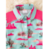 Kids Pink Desert Print Button Down Shirt