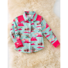Kids Pink Desert Print Button Down Shirt