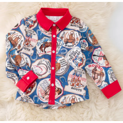 Kids Rodeo Print Button...