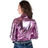 Cowgirl Tuff Pullover Button Up Pink Mist Foil