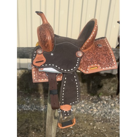 Short Go Youth Barrel Saddle 12"
