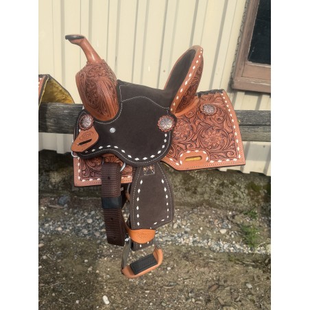 Short Go Youth Barrel Saddle 10"