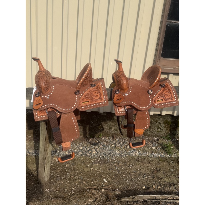 Ca$h Youth Barrel Saddle 12"