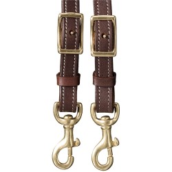 Harness Leather 2Tone Twist Loop Reins