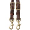 Harness Leather 2Tone Twist Loop Reins