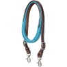 Harness Leather Loop Reins with Poly Center