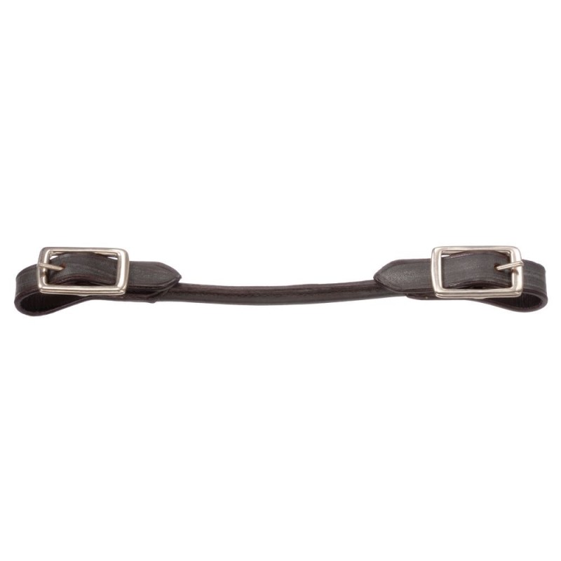 Tough1 Rolled Leather Curb Strap