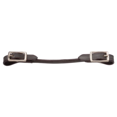 Tough1 Rolled Leather Curb Strap