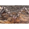 Copper Ring Breast Collar with Brown Tie on Fringe