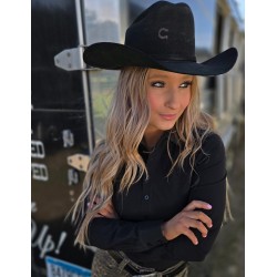 Cowgirl Tuff Pullover Button Up Black Waterproof
