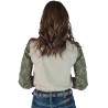 Cowgirl Tuff Pullover Button Up Sage Paisley & Cream Retro