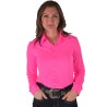 Cowgirl Tuff Pullover Button Up Hot Pink Breathe