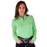 Cowgirl Tuff Pullover Button Up Mint Breathe