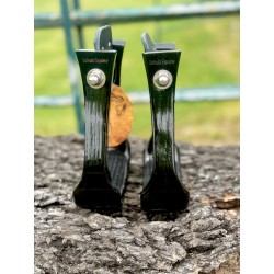 Wooden Stirrups- Black Barrel