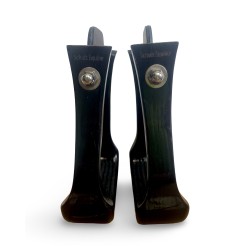 Wooden Stirrups- Black Barrel