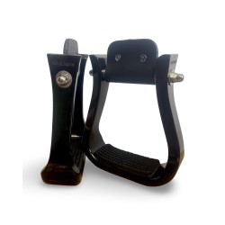 Wooden Stirrups- Black Barrel