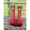 Wooden Stirrups- Pink Barrel