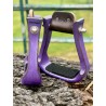 Wooden Stirrups- Purple Barrel