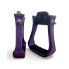Wooden Stirrups- Purple Barrel