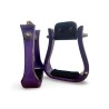 Wooden Stirrups- Purple Barrel