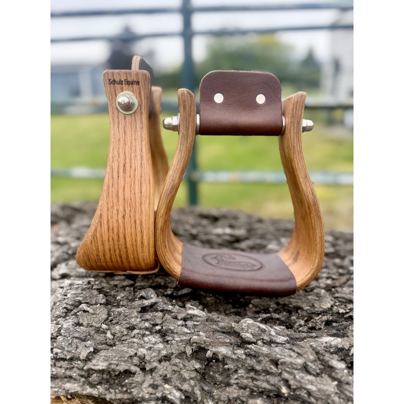 Wooden Stirrups- Oakwood Roper